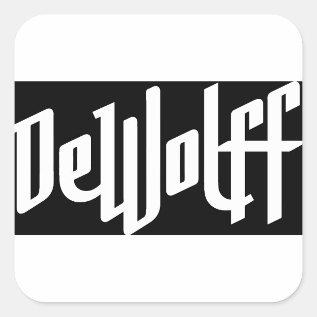 DeWolff logo Square Sticker (Front)