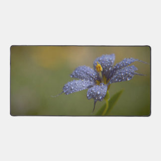 Dewy Blue-Eyed Desk Mat