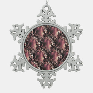 Dex Snowflake Pewter Christmas Ornament