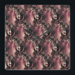 Dex Square Wall Clock<br><div class="desc">Follow my work and brand on Instagram @MRNStudios</div>