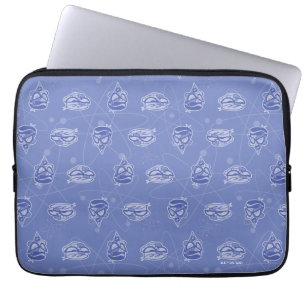 Dexter and Mandark Atomic Pattern Laptop Sleeve