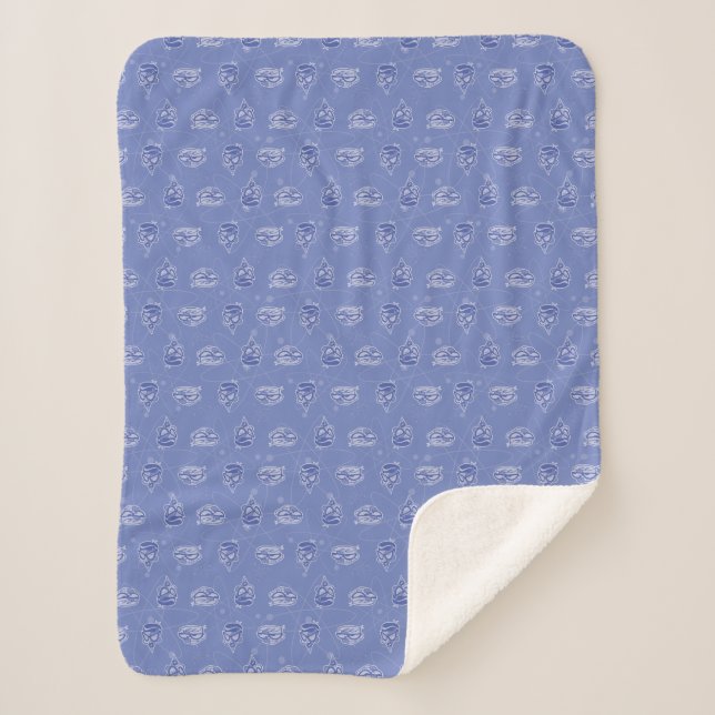 Dexter and Mandark Atomic Pattern Sherpa Blanket (Front)