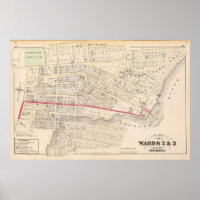 Dexter Asylum and Central Bridge Atlas Map