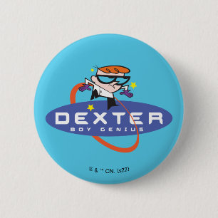 Dexter "Boy Genius" 6 Cm Round Badge