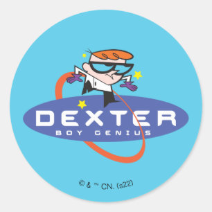 Dexter "Boy Genius" Classic Round Sticker