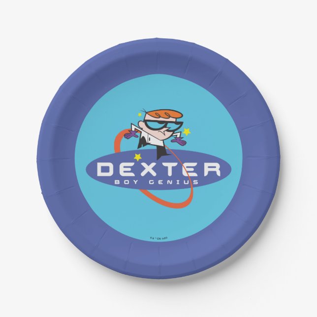 Dexter "Boy Genius" Paper Plate (Front)