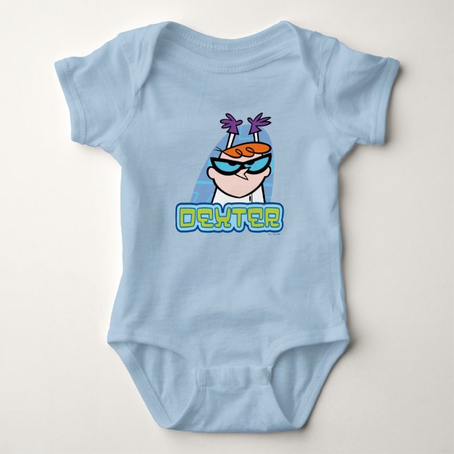Dexter Character Name Graphic Baby Bodysuit (Front)