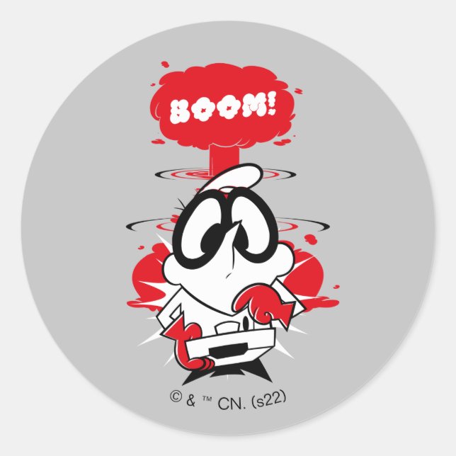 Dexter Detonation graphic Classic Round Sticker (Front)
