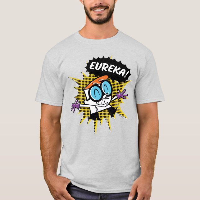 Dexter "Eureka!" Halftone Callout Graphic T-Shirt (Front)