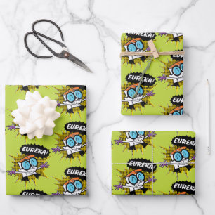 Dexter "Eureka!" Halftone Callout Graphic Wrapping Paper Sheet