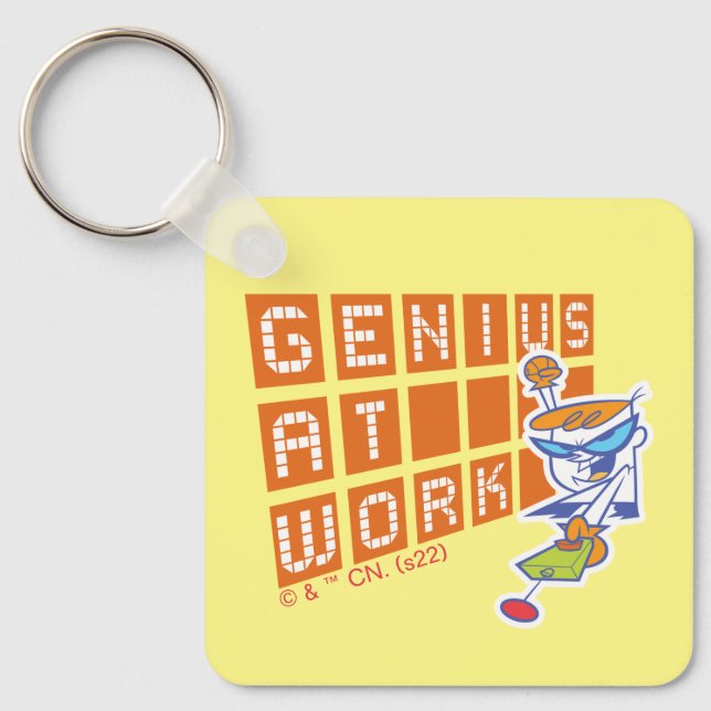 Dexter "Genius At Work" Key Ring (Front)