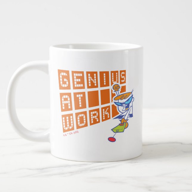 Dexter "Genius At Work" Large Coffee Mug (Left)