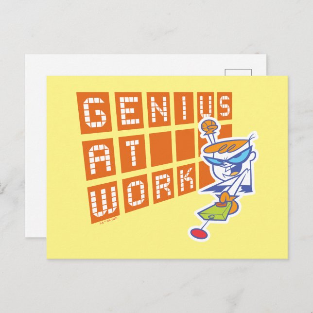 Dexter "Genius At Work" Postcard (Front/Back)