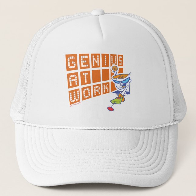 Dexter "Genius At Work" Trucker Hat (Front)