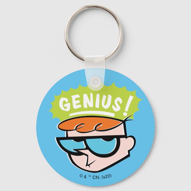 Dexter "Genius" Callout Graphic Key Ring (Front)
