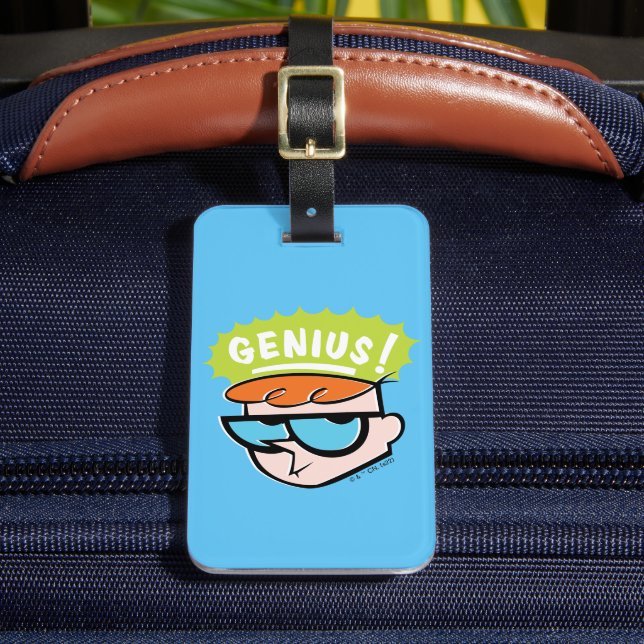 Dexter "Genius" Callout Graphic Luggage Tag (Front Insitu 2)