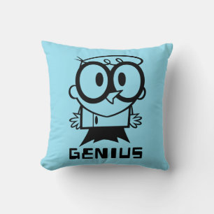 Dexter "Genius" Outline Graphic Cushion