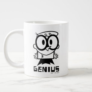 Dexter "Genius" Outline Graphic Large Coffee Mug