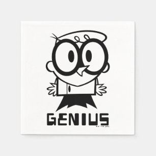 Dexter "Genius" Outline Graphic Napkin