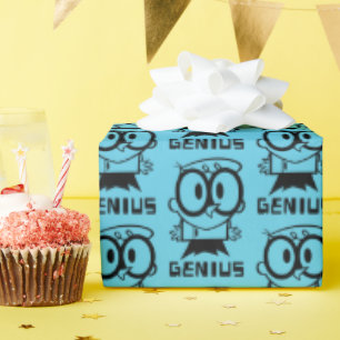 Dexter "Genius" Outline Graphic Wrapping Paper