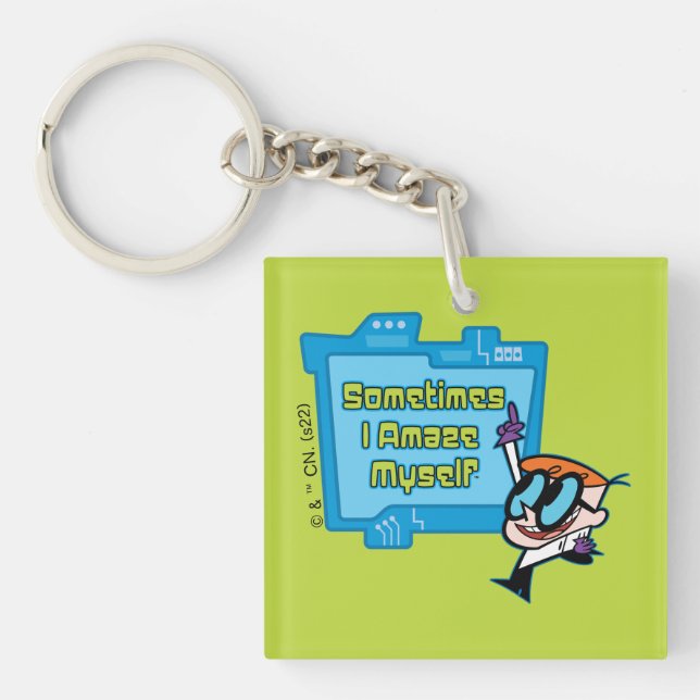 Dexter - Sometimes I Amaze Myself Key Ring (Front)