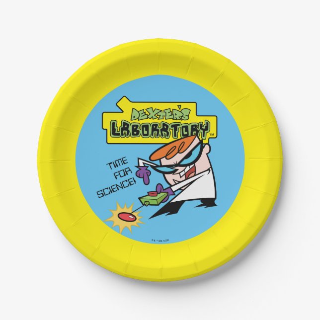 Dexter With Remote Paper Plate (Front)