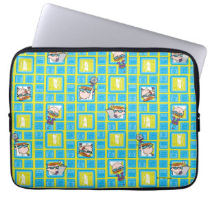 Dexter's Laboratory Experiments Pattern Laptop Sleeve