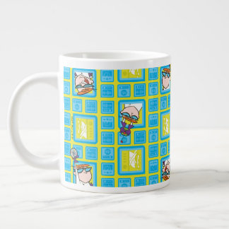 Dexter's Laboratory Experiments Pattern Large Coffee Mug