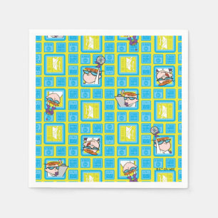 Dexter's Laboratory Experiments Pattern Napkin