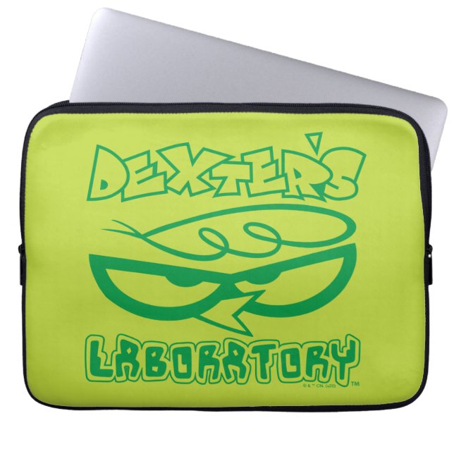 Dexter's Laboratory Face Logo Laptop Sleeve (Front)