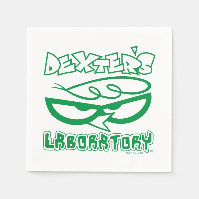Dexter's Laboratory Face Logo Napkin (Front)