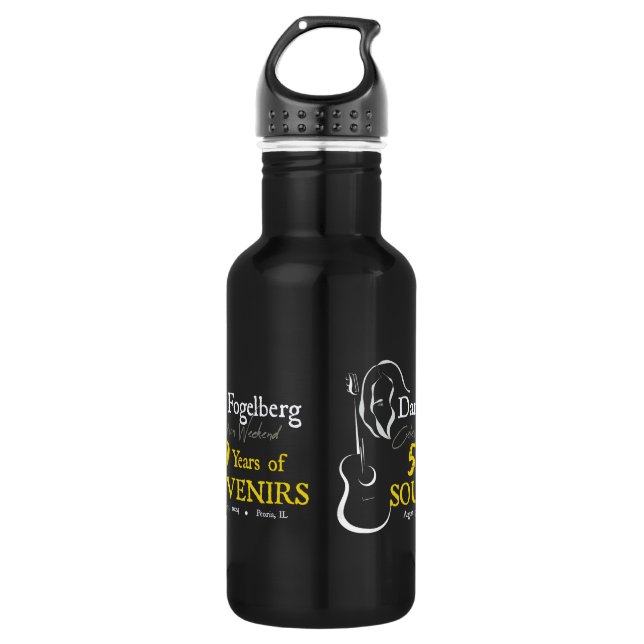 DF Celebration Weekend 2024 Water Bottle Black (Front)