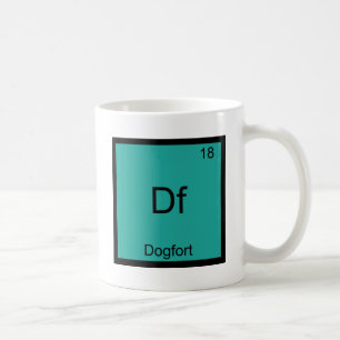 Df - Dogfort Funny Element Chemistry Symbol Tee Coffee Mug