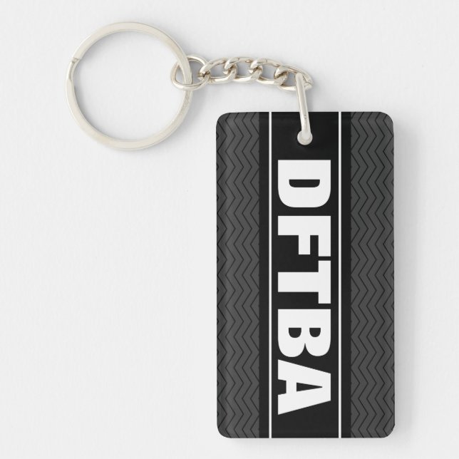 DFTBA keychain | Don't forget to be awesome (Front)