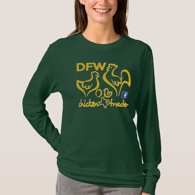 DFW Chicken Trader/Gold Graphics T-Shirt (Front)