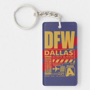 DFW Dallas Airport Key Ring
