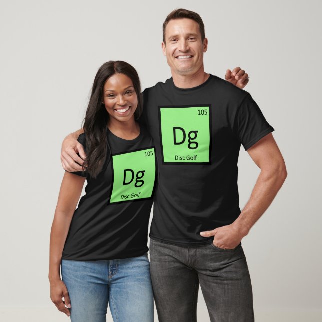 Dg - Disk Golf Sports Chemistry Element Symbol T-Shirt (Unisex)