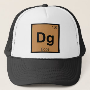 Dg - Doge Meme Chemistry Periodic Table Symbol Trucker Hat
