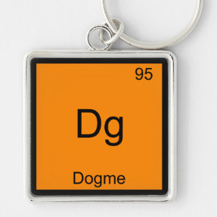 Dg - Dogme 95 Funny Chemistry Element Symbol Tee Key Ring