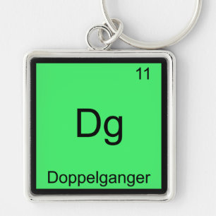 Dg - Doppelganger Funny Chemistry Element Symbol Key Ring