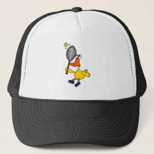 DG- Funny Duck Playing Tennis Trucker Hat