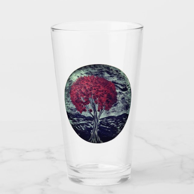 DG Paintings Crimson Leaves Glass (Front)