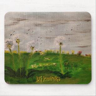 DG Paintings Dandelion Field Mouse Mat
