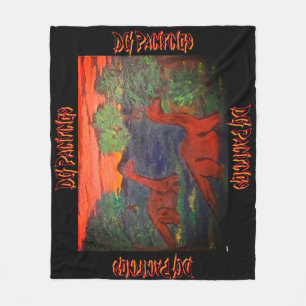 DG Paintings Dinosaur Valley Fleece Blanket