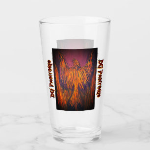 DG Paintings Fire Phoenix Glass
