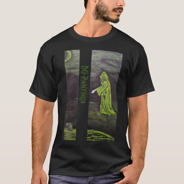 DG Paintings Grim Reaper (green) T-Shirt (Front)