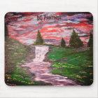 DG Paintings Sunset Meadow Waterfall