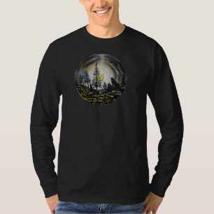 DG Paintings Wolf Moon T-Shirt