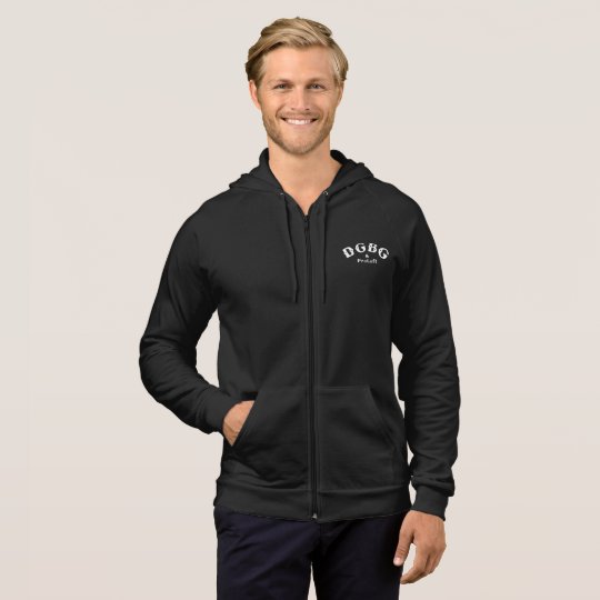 DGBG Vintage Men's California Fleece Zip Hoodie