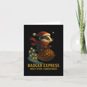 Dger Express Next Stop Christmas Kids Design Card
